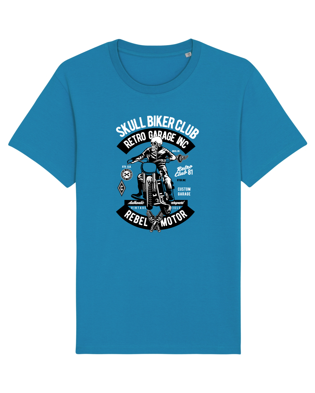 Tricou mânecă scurtă Unisex Rocker Azur