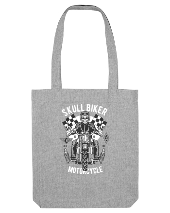Skull Biker Race Heather Grey