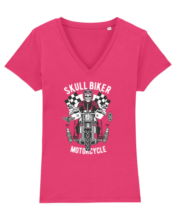 Skull Biker Race Raspberry