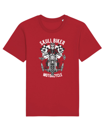 Skull Biker Race Red