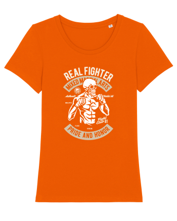 Skull MMA Fighter Bright Orange