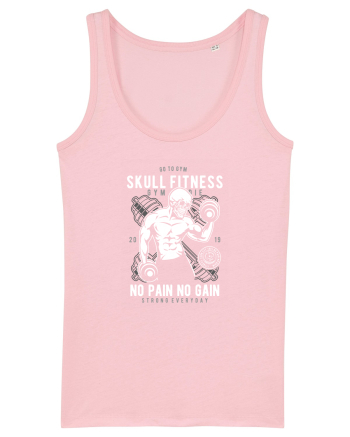 Skull Fitness Gym Cotton Pink