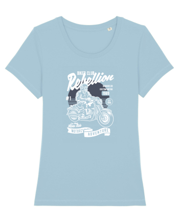 Skull Motorbiker Sky Blue
