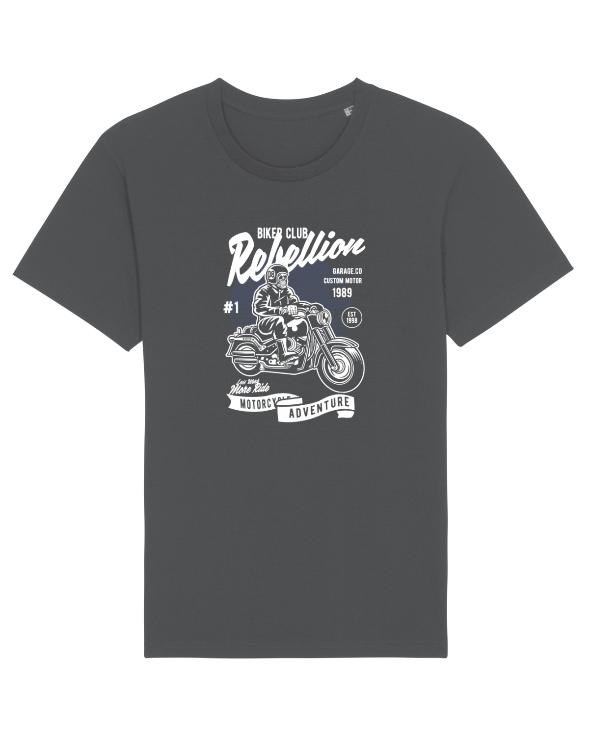 Tricou mânecă scurtă Unisex Rocker Anthracite