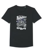 Skull Motorbiker Tricou mânecă scurtă guler larg Bărbat Skater
