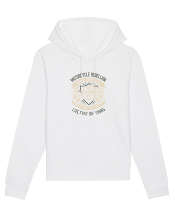 Rebel Skull Rider White