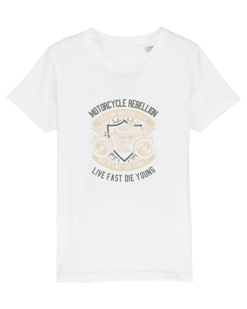 Rebel Skull Rider White