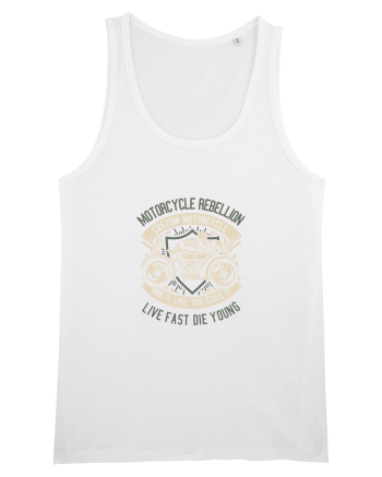 Rebel Skull Rider White
