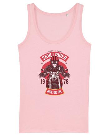 Skull Biker Red Cotton Pink