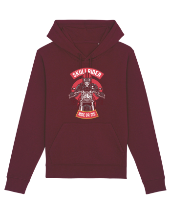 Skull Biker Red Burgundy