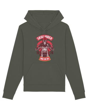 Skull Biker Red Khaki