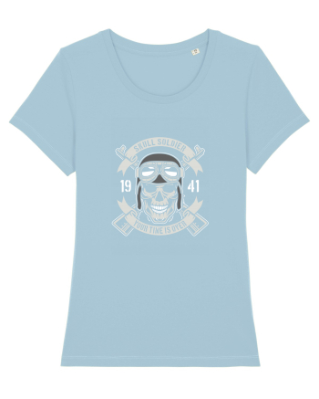 Skull Soldiers War Sky Blue