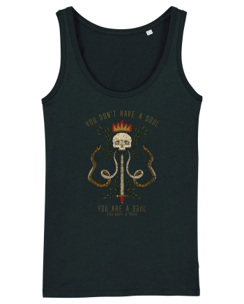 Skull Crown Sword Black