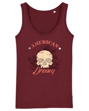American Dream Skull Burgundy