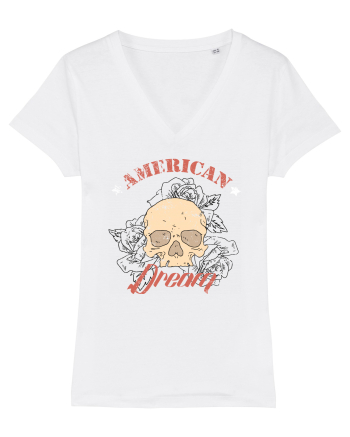 American Dream Skull White