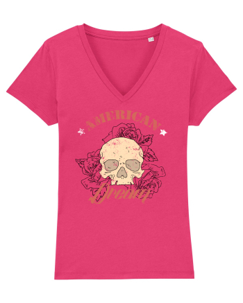 American Dream Skull Raspberry