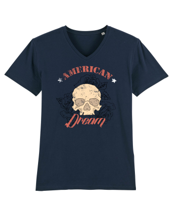 American Dream Skull French Navy