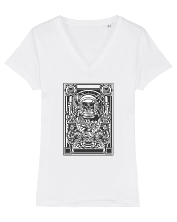 Space Skulls Rebel White