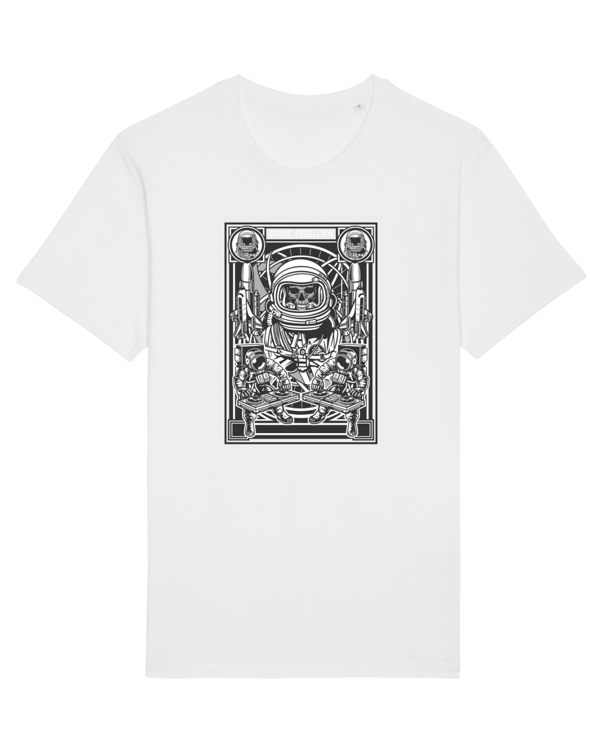 Tricou mânecă scurtă Unisex Rocker White