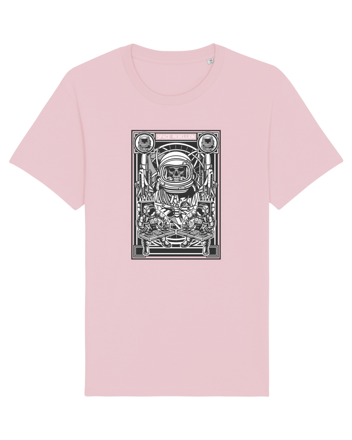 Tricou mânecă scurtă Unisex Rocker Cotton Pink