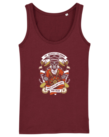 Sailor Skull Red Burgundy