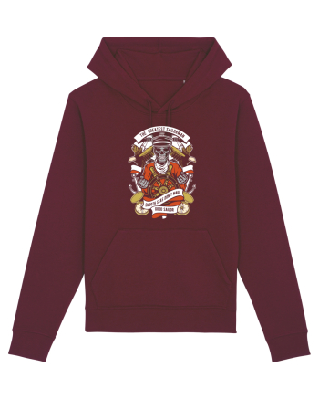Sailor Skull Red Burgundy