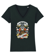 Sailor Skull Red Tricou mânecă scurtă guler V Damă Evoker