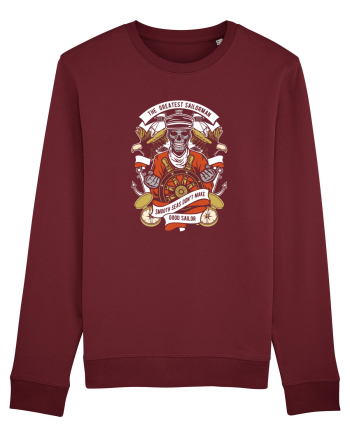 Sailor Skull Red Burgundy