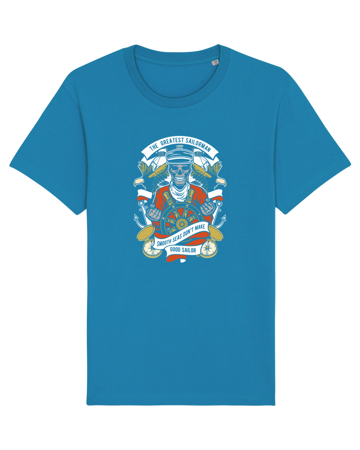 Tricou mânecă scurtă Unisex Rocker Azur