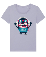 Like a Superstar Tricou mânecă scurtă guler larg fitted Damă Expresser