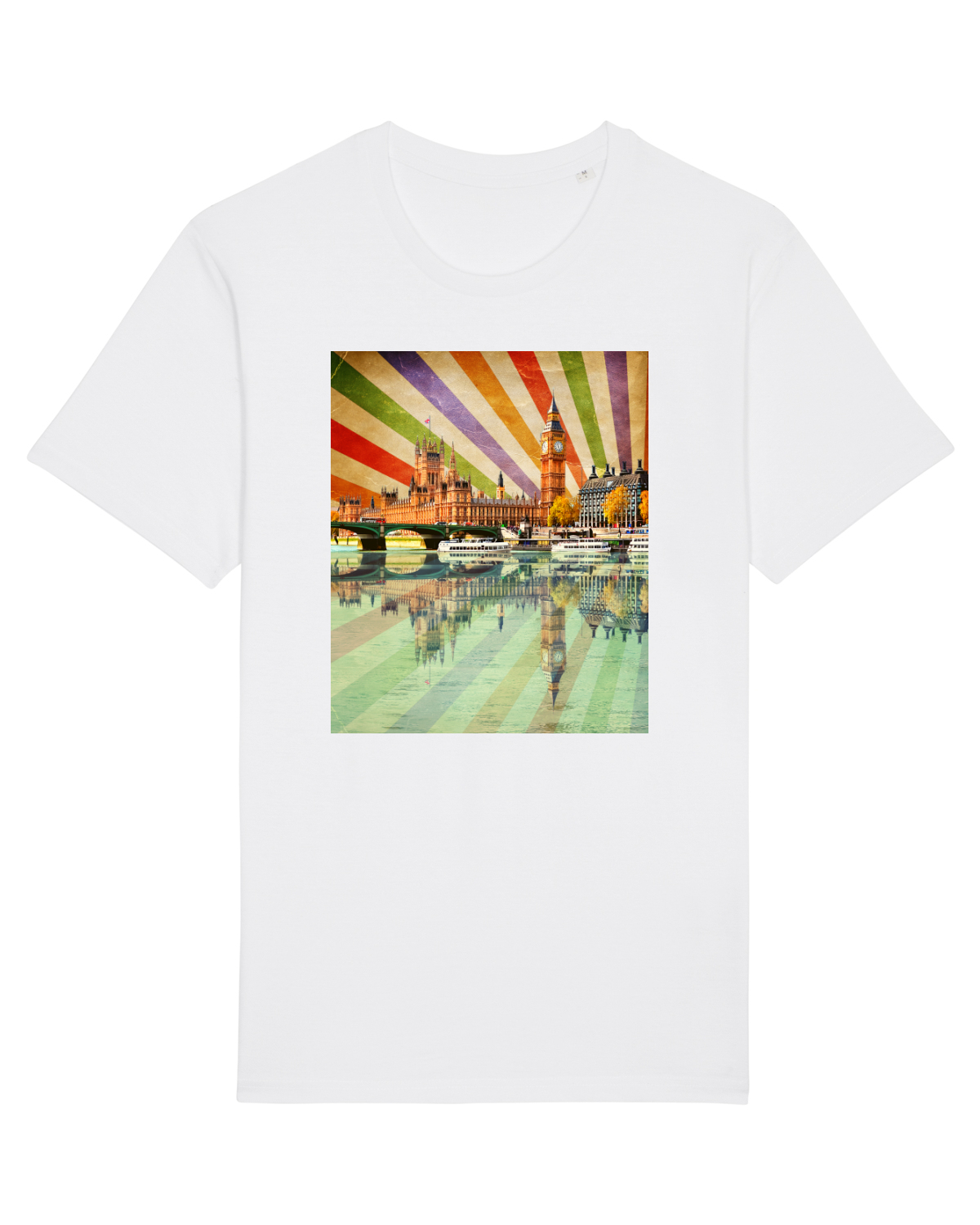 Tricou mânecă scurtă Unisex Rocker White