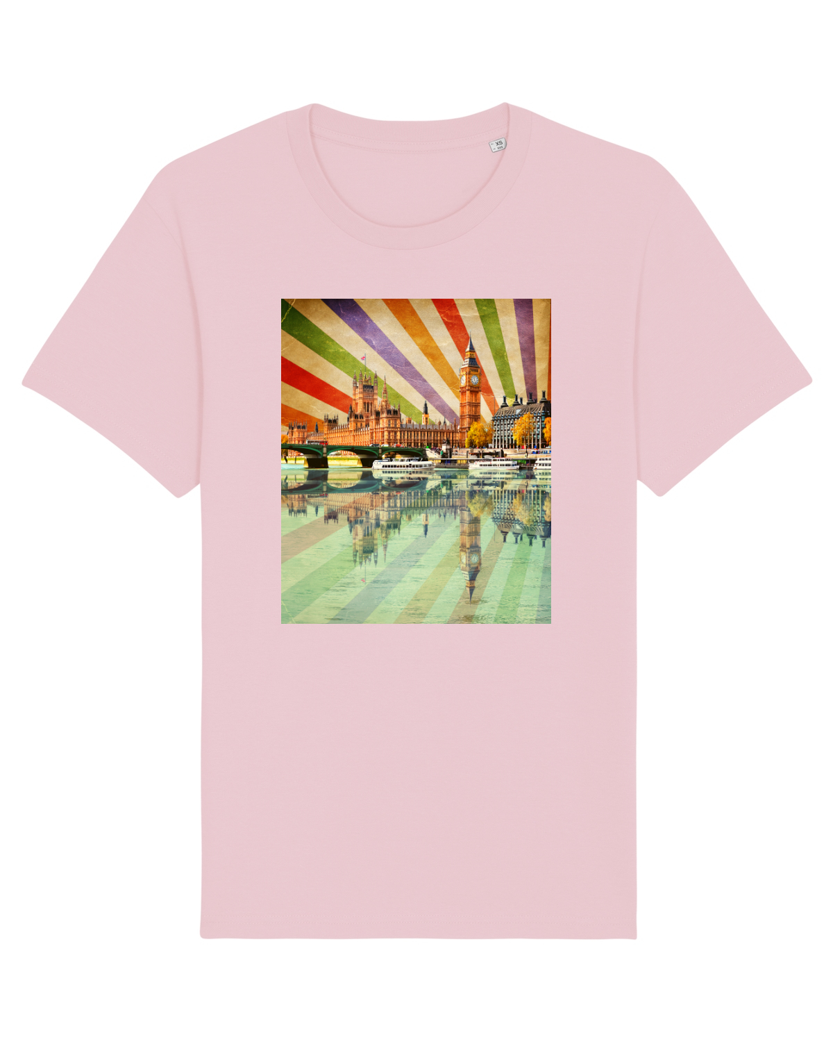 Tricou mânecă scurtă Unisex Rocker Cotton Pink