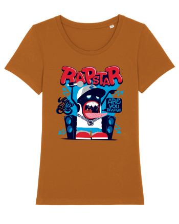 Rapstar Monster Cartoon Roasted Orange
