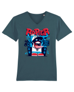 Rapstar Monster Cartoon Tricou mânecă scurtă guler V Bărbat Presenter