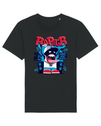 Rapstar Monster Cartoon Black