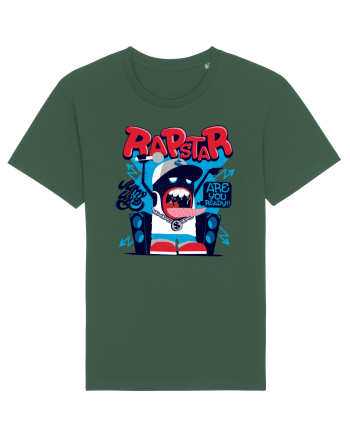 Rapstar Monster Cartoon Bottle Green