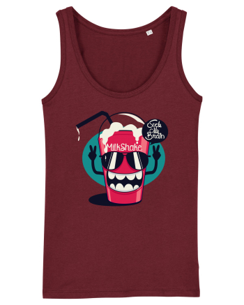 Milkshake Cartoon Burgundy