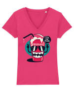 Milkshake Cartoon Tricou mânecă scurtă guler V Damă Evoker