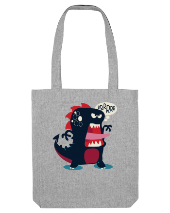 Dinosaur Cartoon Heather Grey