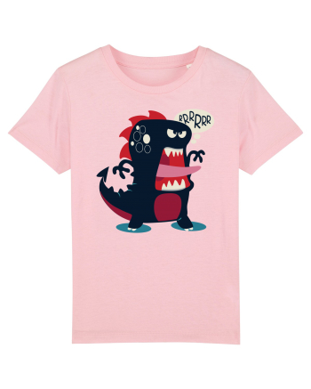 Dinosaur Cartoon Cotton Pink