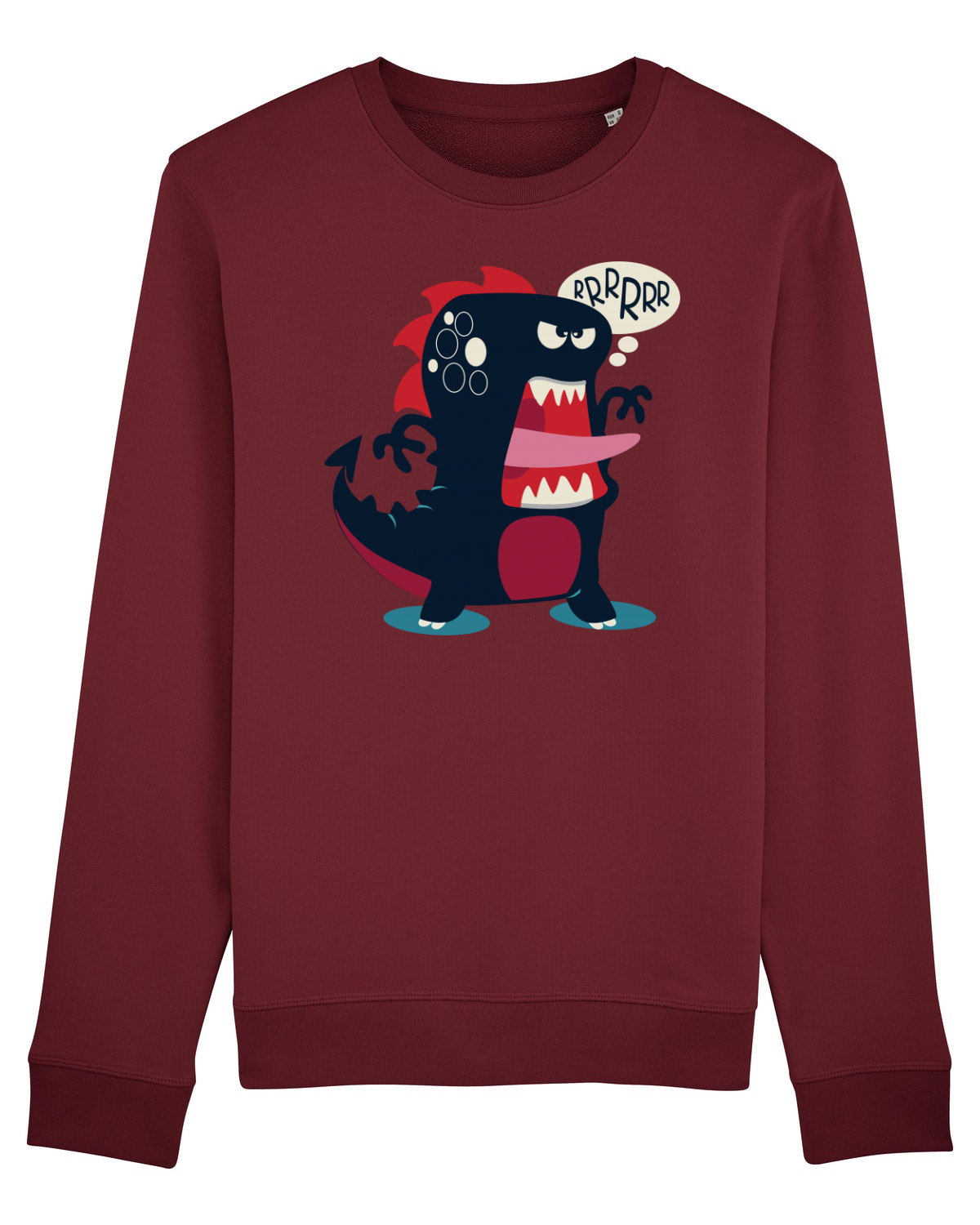 Bluză mânecă lungă Unisex Rise Burgundy