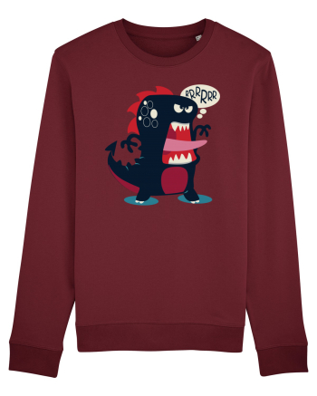 Dinosaur Cartoon Burgundy