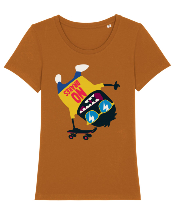 No Brakes Cartoon Roasted Orange