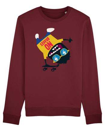 No Brakes Cartoon Burgundy