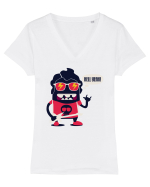 Hell Yeah Cartoon Tricou mânecă scurtă guler V Damă Evoker