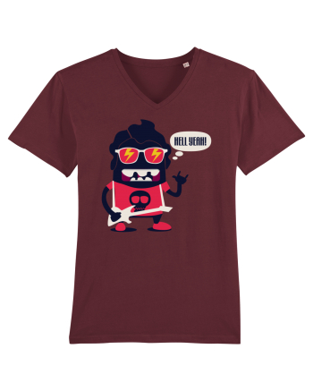 Hell Yeah Cartoon Burgundy
