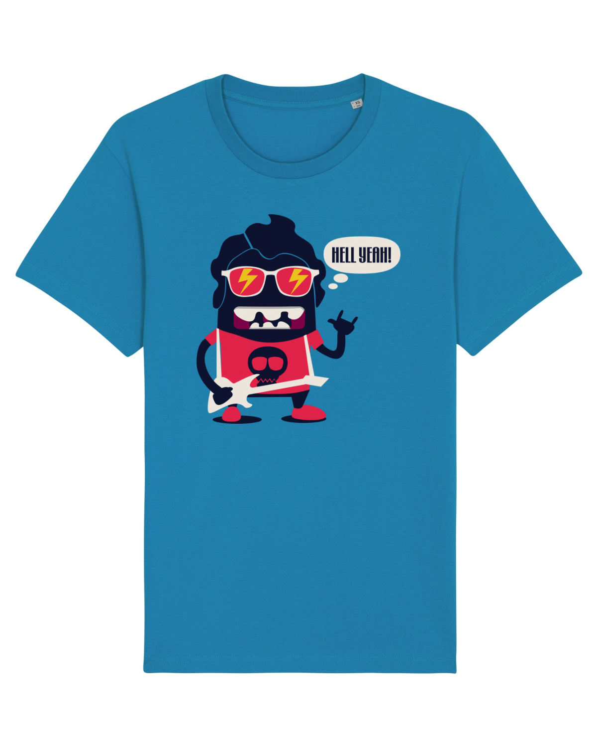 Tricou mânecă scurtă Unisex Rocker Azur
