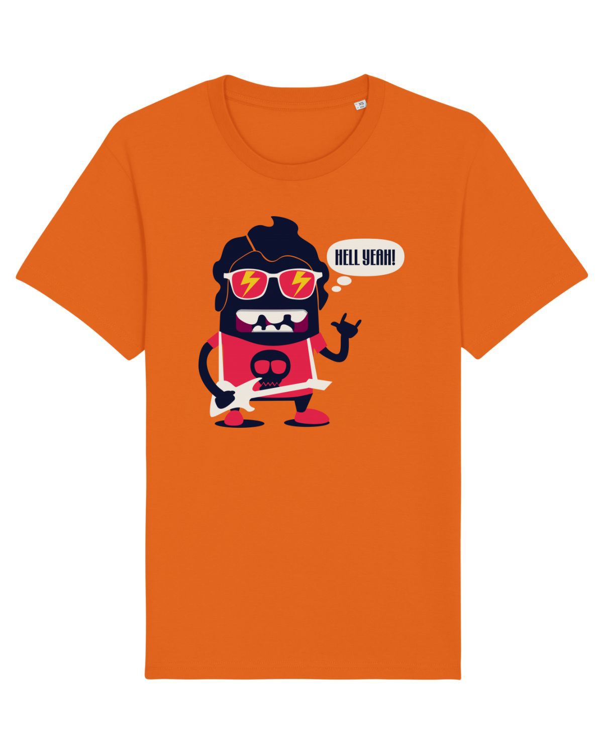 Tricou mânecă scurtă Unisex Rocker Bright Orange