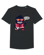 Hell Yeah Cartoon Tricou mânecă scurtă guler larg Bărbat Skater