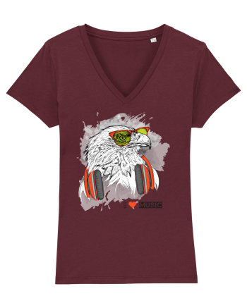 Eagle Headphones Hipster Burgundy